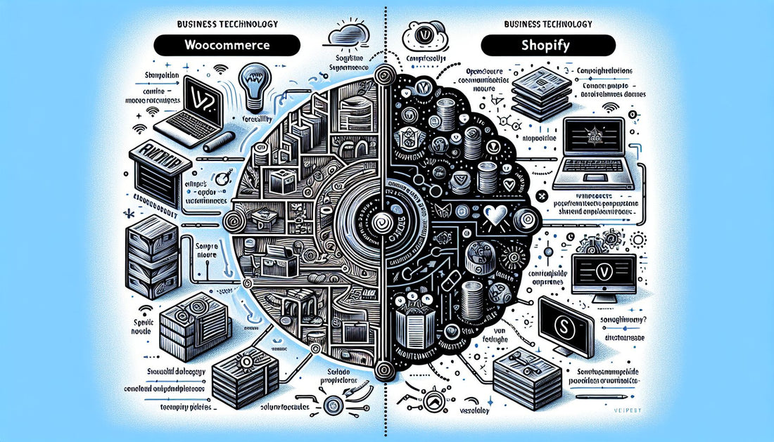 ecommerce platforms comparison, Woocommerce vs Shopify, business technology